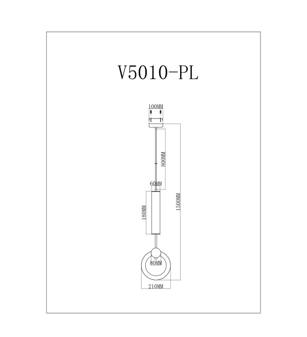 Светодиодный подвесной светильник Moderli V5010-PL Richard