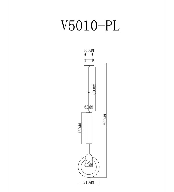 Светодиодный подвесной светильник Moderli V5010-PL Richard