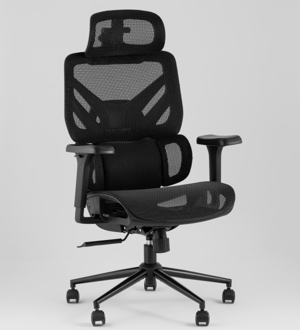 Кресло офисное TopChairs Structo черная сетка