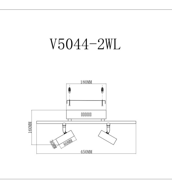 Светодиодный спот Moderli V5044-2WL Right