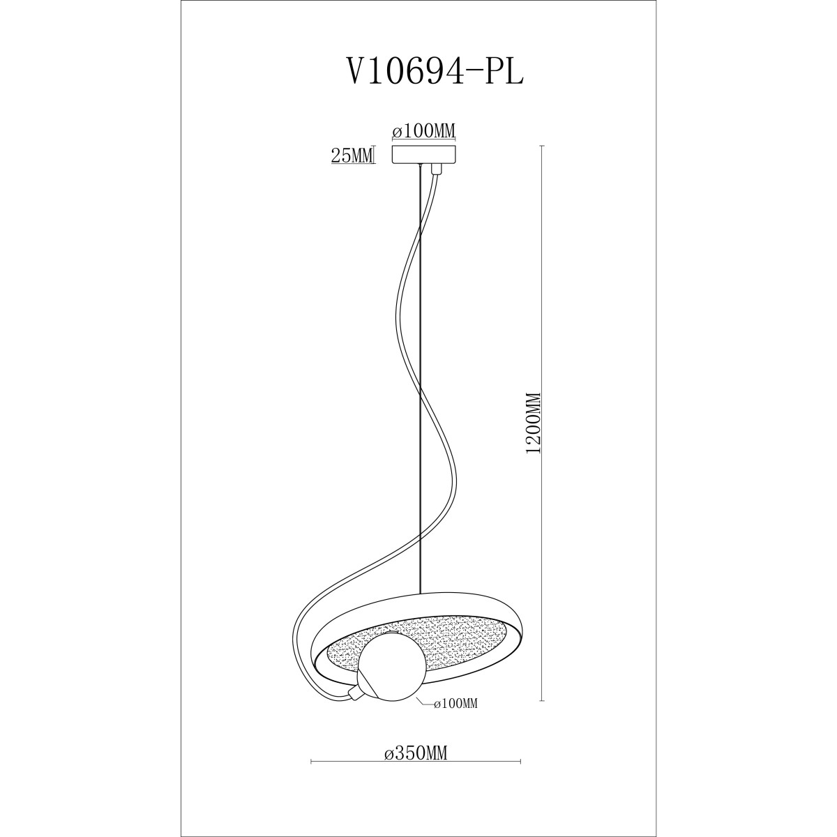 Светильник подвесной Moderli V10694-PL Cosmi