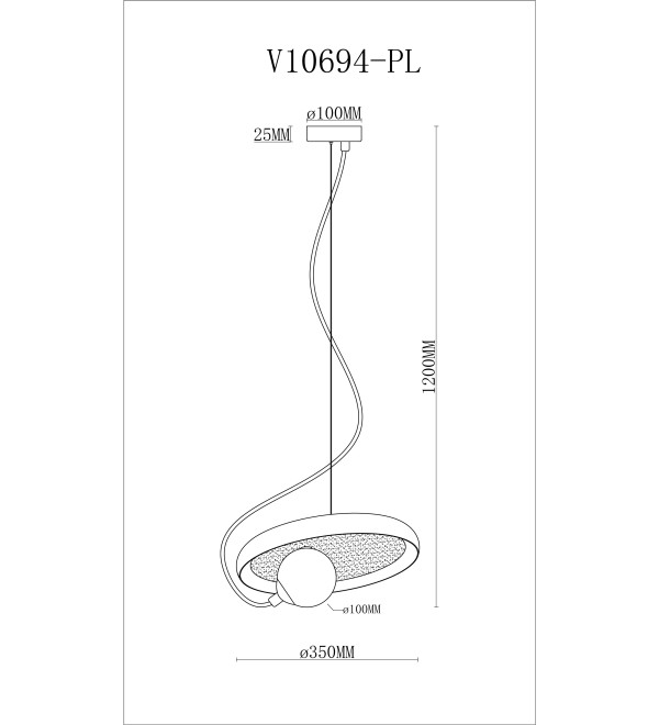 Светильник подвесной Moderli V10694-PL Cosmi