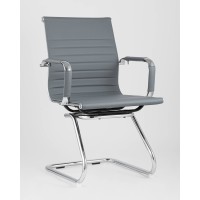Кресло для посетителей TopChairs Visit серое 2 шт.