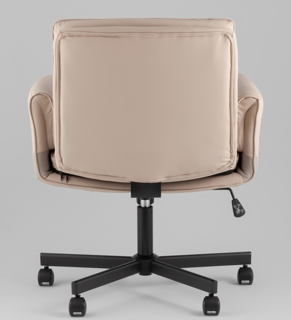 Кресло офисное TopChairs Foldo с откидными подлокотниками бежевое