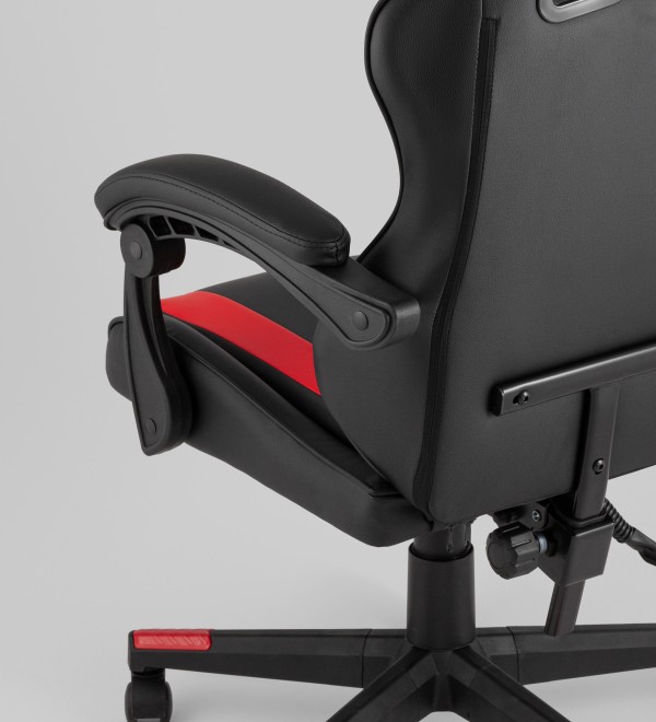Кресло спортивное TopChairs Commander черно-красный