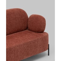 Диван Кэнди ткань букле коралловый