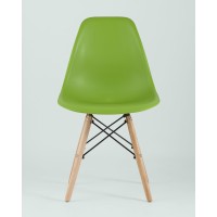 Стул Eames Style DSW зеленый (разборный каркас)