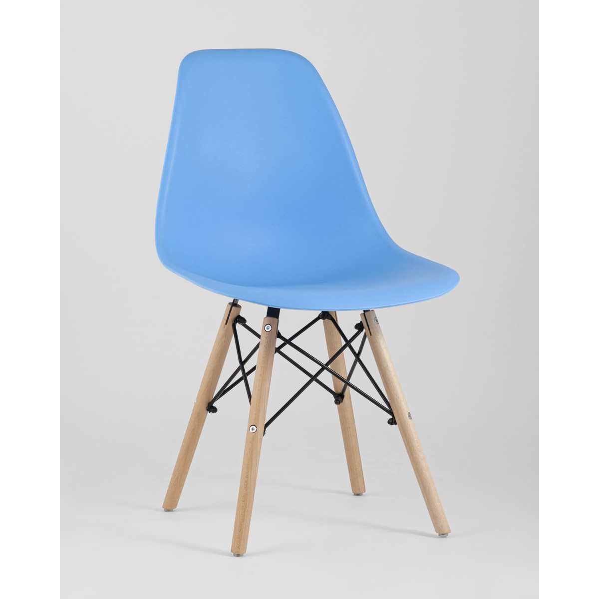 Стул Eames Style DSW голубой (разборный каркас)