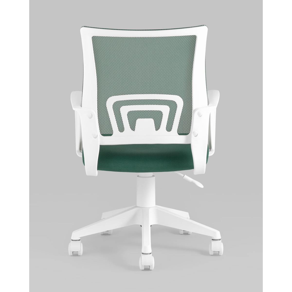 Кресло офисное TopChairs ST-BASIC-W зеленый крестовина пластик белый