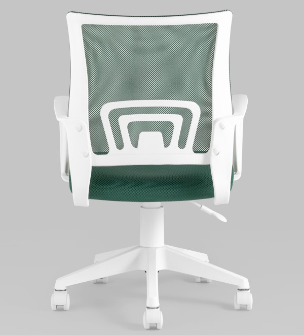 Кресло офисное TopChairs ST-BASIC-W зеленый крестовина пластик белый