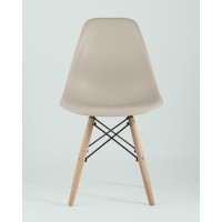 Стул Eames Style DSW бежевый (разборный каркас)