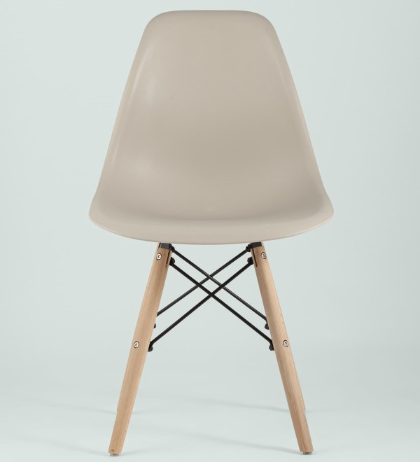 Стул Eames Style DSW бежевый (разборный каркас)