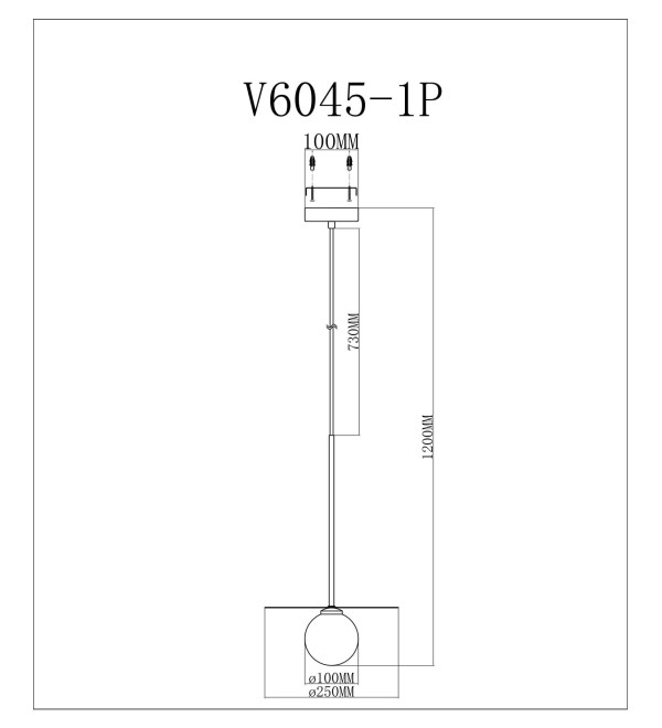 Светильник подвесной Moderli V11570-1P Scrumbel