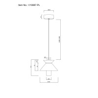 Светильник подвесной светодиодный Moderli V10887-PL Ori
