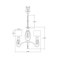 Люстра подвесная Moderli V2584-3P Dark
