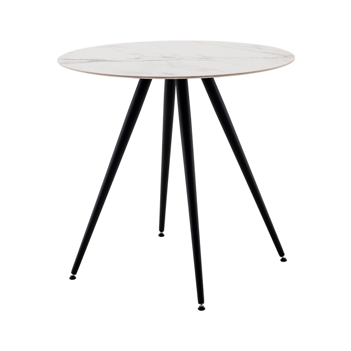 Стол Ники круглый столешница керамика Ice Jade 800