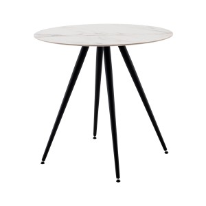 Стол Ники круглый столешница керамика Ice Jade 800