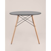 Стол круглый EAMES DSW NEW D=80 черный