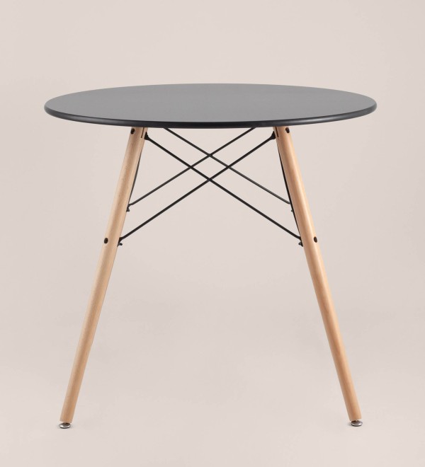 Стол круглый EAMES DSW NEW D=80 черный