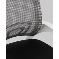 Кресло офисное TopChairs Simple SN черный пластик белый