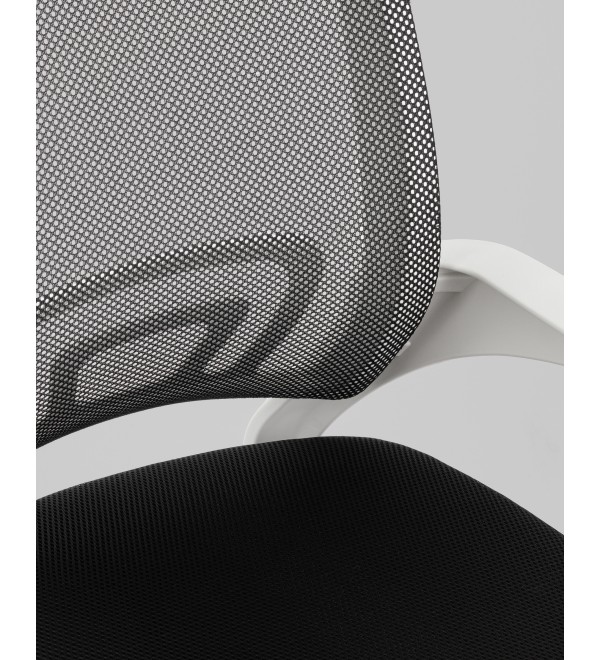 Кресло офисное TopChairs Simple SN черный пластик белый