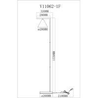 Торшер Moderli V11593-1F Omaha