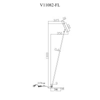 Торшер светодиодный Moderli V11082-FL Harmo
