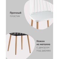 Стул Морган пластиковый белый