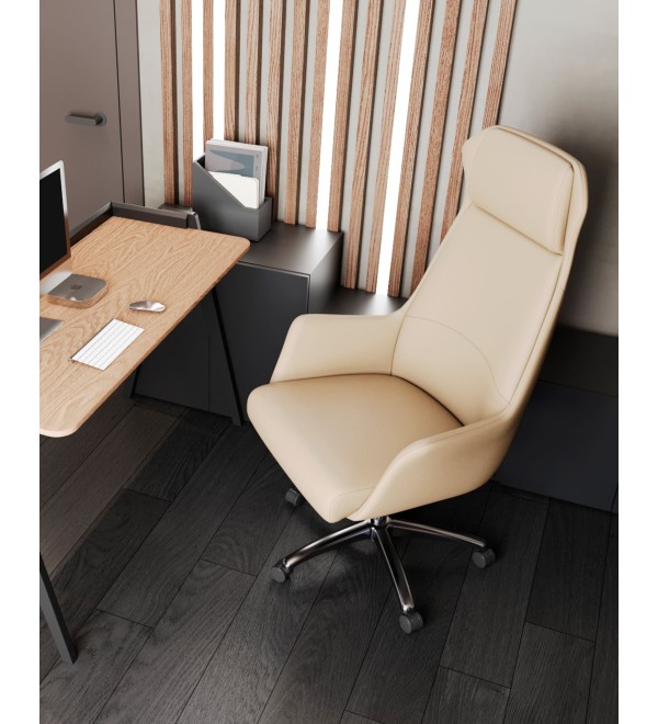 Кресло руководителя TopChairs Viking NEW бежевое