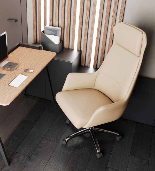 Кресло руководителя TopChairs Viking NEW бежевое