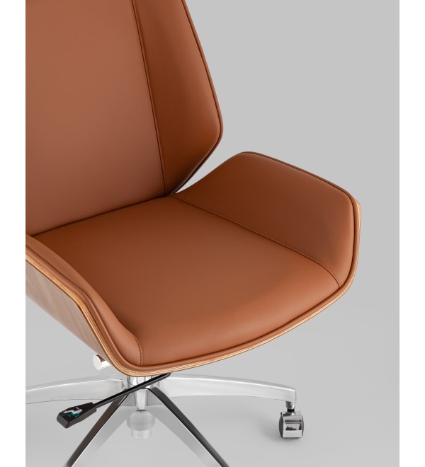 Кресло офисное TopChairs Crown SN коричневый