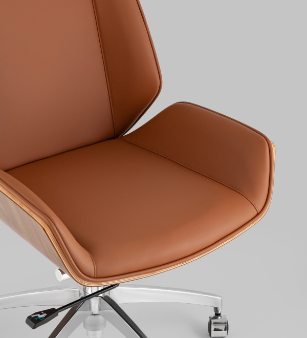 Кресло офисное TopChairs Crown SN коричневый