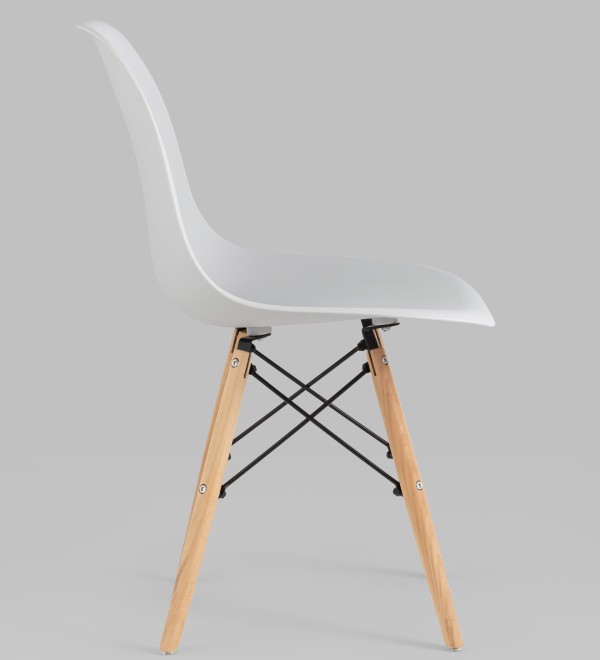 Стул Eames Style DSW светло-серый x4 (разборный каркас)