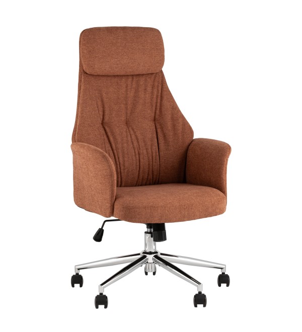 Кресло офисное TopChairs Neoma терракотовый ткань