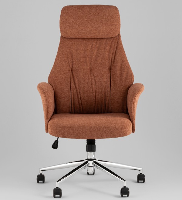 Кресло офисное TopChairs Neoma терракотовый ткань