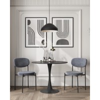 Стол Tulip D80 черный