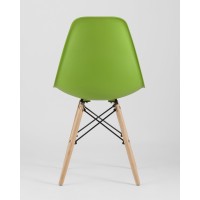 Стул Eames Style DSW зеленый (разборный каркас)