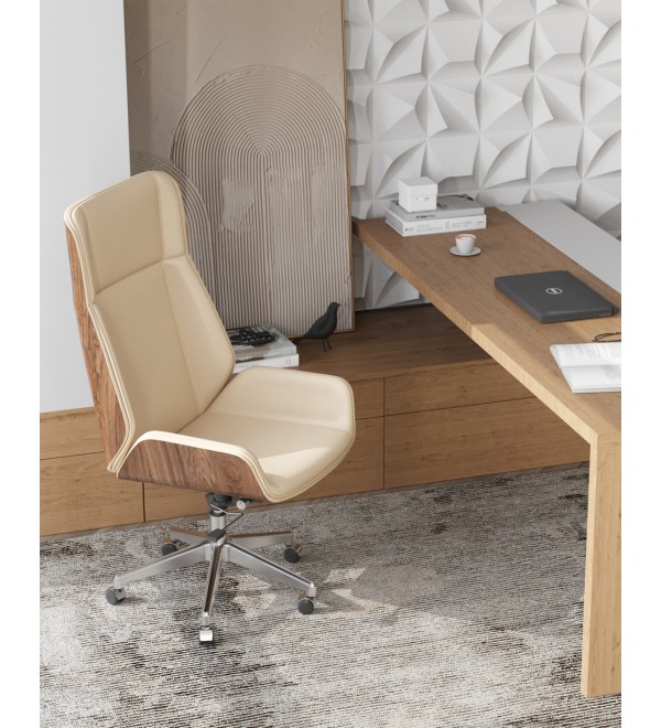 Кресло руководителя TopChairs Crown SN бежевый
