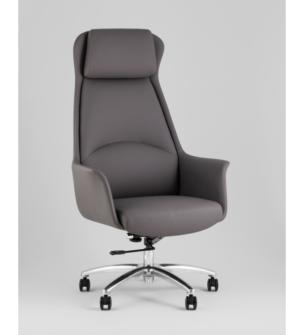 Кресло руководителя TopChairs Viking NEW серое