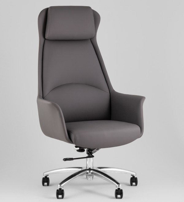 Кресло руководителя TopChairs Viking NEW серое