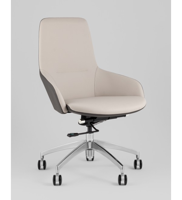Кресло офисное TopChairs Soulo светло-серый, серый