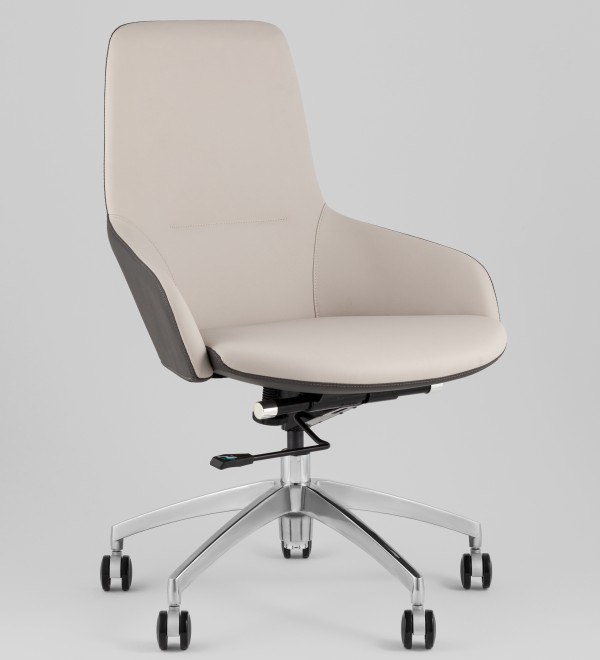 Кресло офисное TopChairs Soulo светло-серый, серый