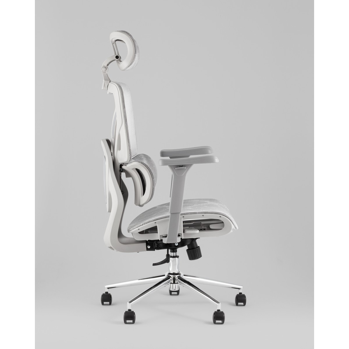 Кресло офисное TopChairs Structo серая сетка