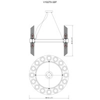 Люстра подвесная Moderli V10270-32P Strict