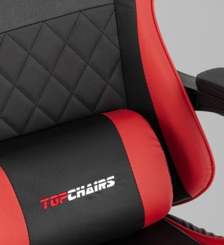 Кресло спортивное TopChairs MG-7043 черно-красный