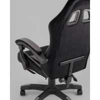 Кресло спортивное TopChairs MG-7019 велюр черно-серый