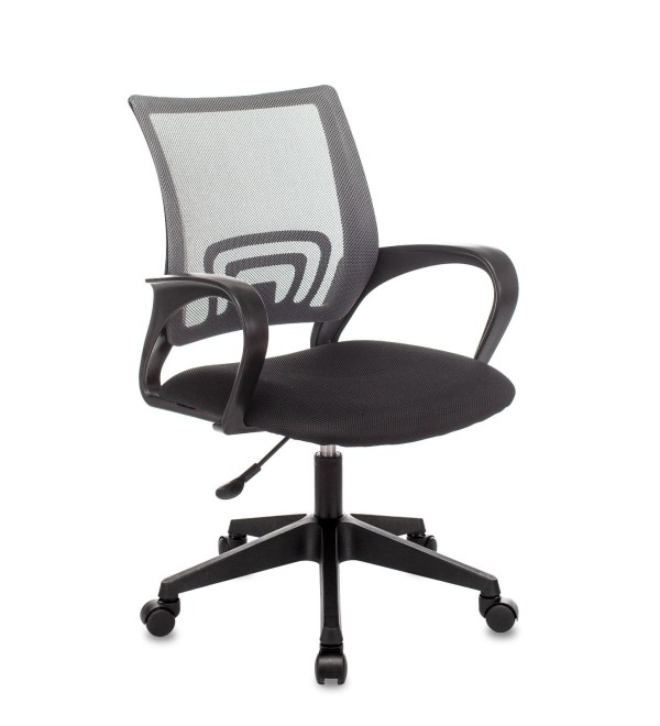 Кресло офисное TopChairs ST-Basic сетка/ткань темно-серый