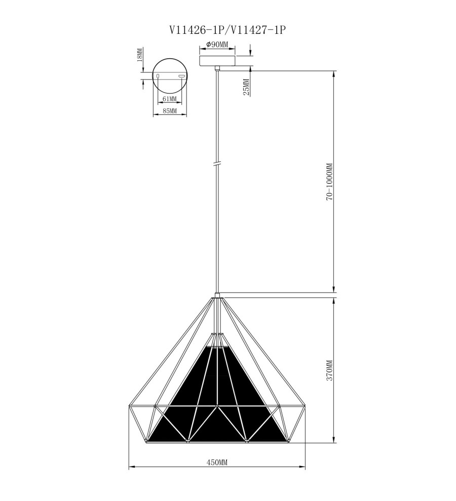 Светильник подвесной Moderli V11427-1P Lia