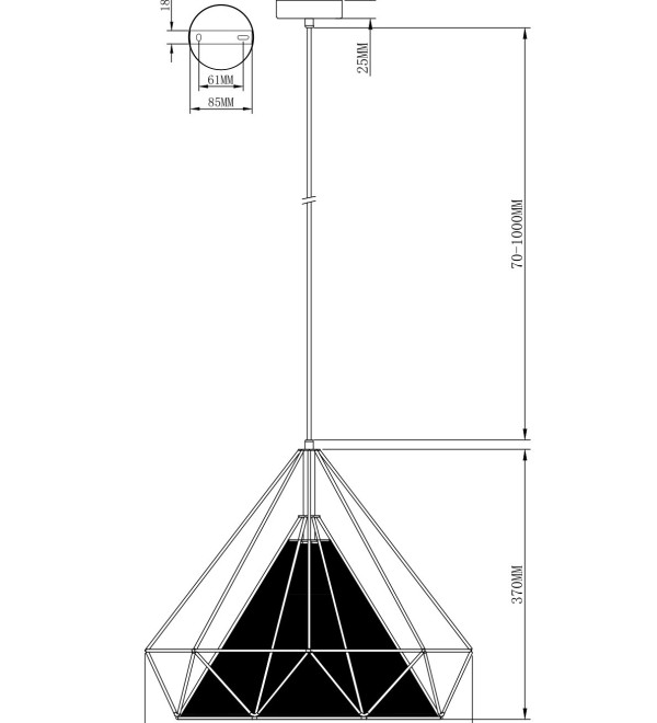 Светильник подвесной Moderli V11427-1P Lia