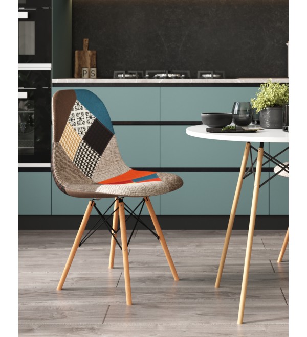 Стул Eames DSW пэчворк